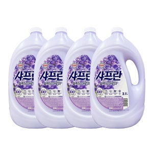엘지 샤프란 섬유유연제 3100ml x4개 아로마브리즈