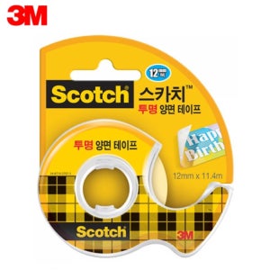 3M 스카치 양면 테이프 137 12mm x 11.4M 포장 앨범 포스터