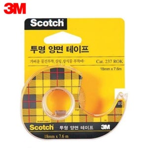 3M 스카치 양면 테이프 237 19mm x 7.6M 포장 앨범 포스터