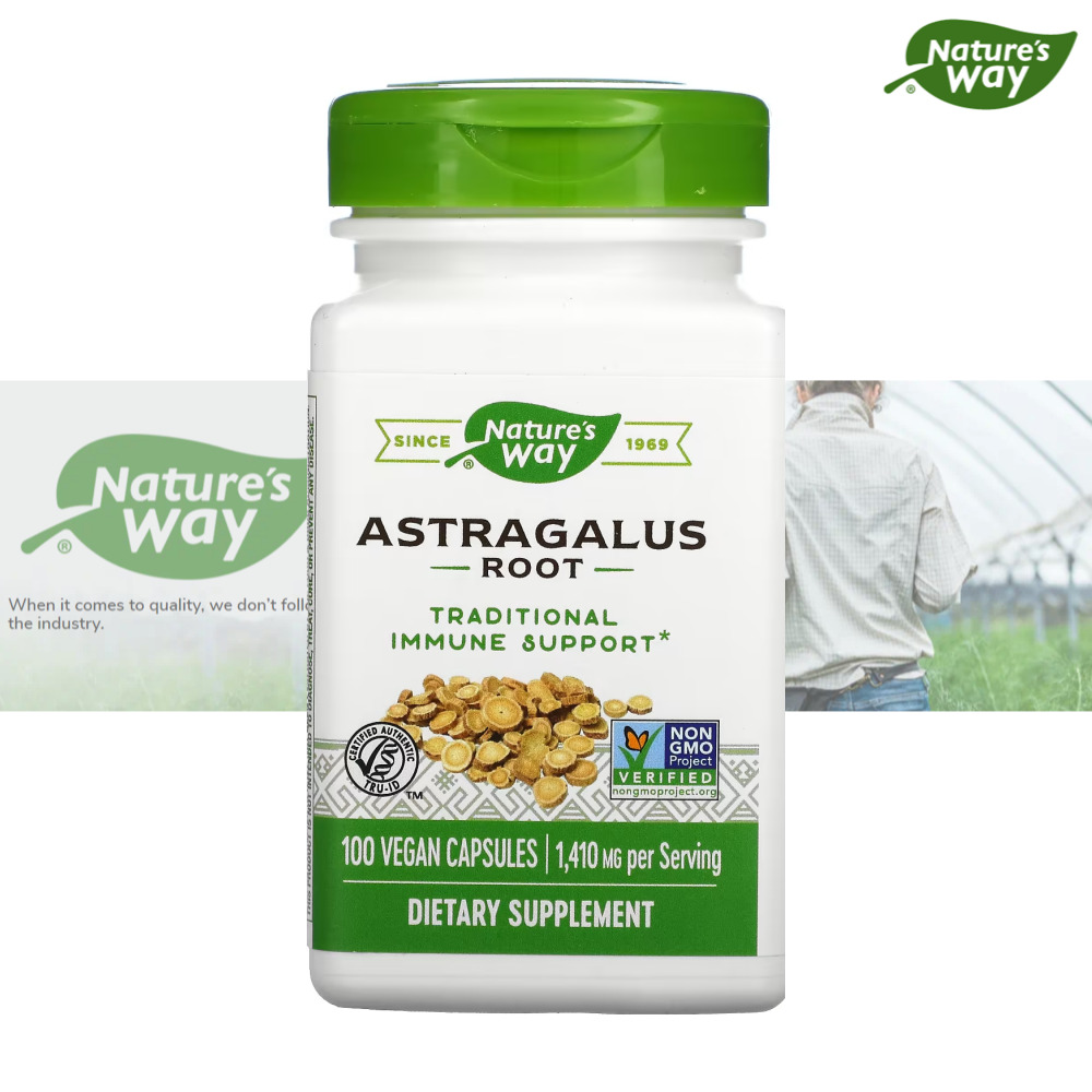 <b>Nature</b>’s Way <b>네이처</b>스웨이 황기 뿌리 470 mg 베지 캡슐 100정