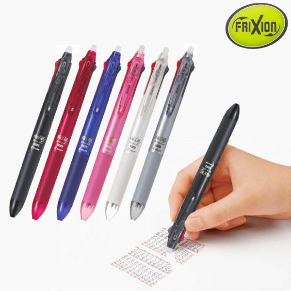 프릭션 3색 볼펜 0.5 지워지는 볼펜 지워지는펜 파이롯트 FRIXION 각인 이니셜