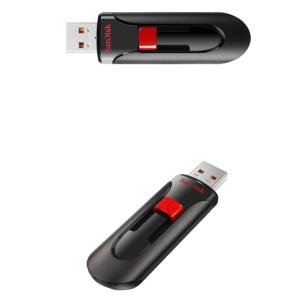 샌디스크 USB 메모리 슬라이드 커넥터형 32G 64G 128G 256G 컴퓨터 노트북 차량용 음악감상 정품