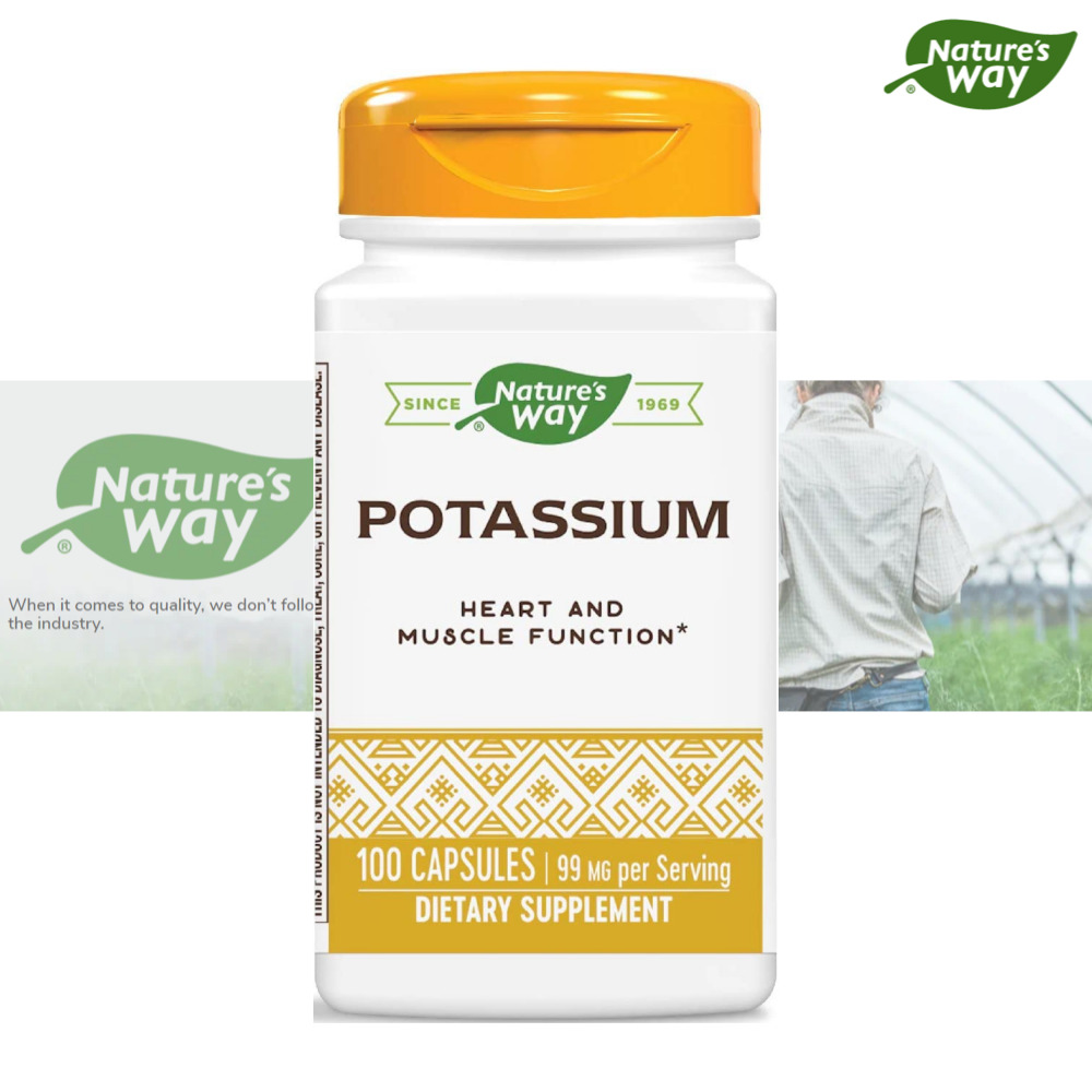 Nature’s Way 네이처스웨이 칼륨 99mg 캡슐 100정