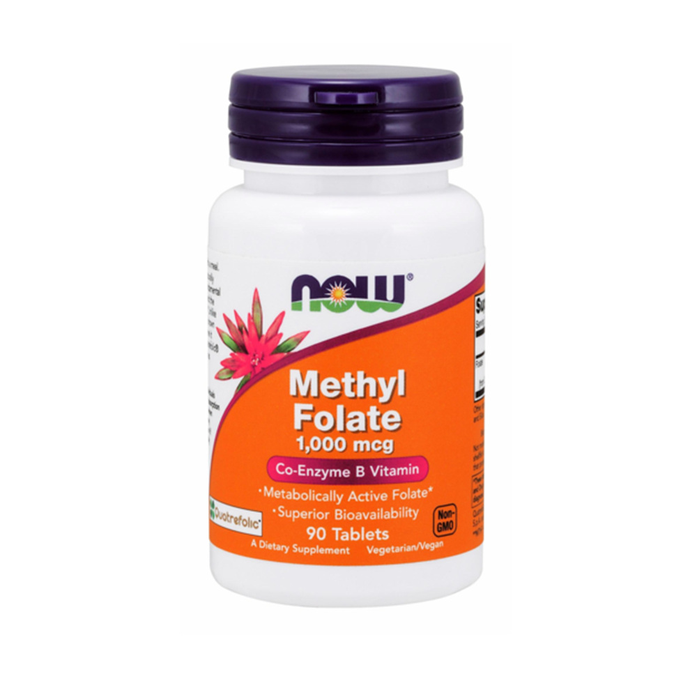나우푸드 메틸 <b>폴레이트</b> 활성형 엽산 <b>1000mcg</b> 90정