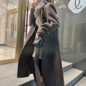 마닐 핸드메이드코트 내피포함 겨울 여성 롱 코트 루즈핏