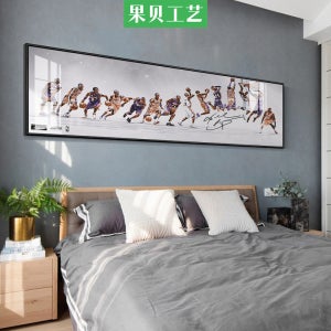 인테리어 NBA 레이커스 코비 브라이언트 농구 트랙 벽걸이 그림 스타 영감 포스터 액자