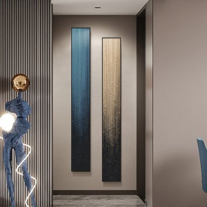 인테리어 좁은 스트립 모던 조명 고급 그림 현관 미니멀리즘 벽걸이 거실 배경 벽 액자