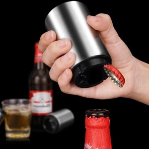 자동 원터치 음료수 맥주 병따개 오프너