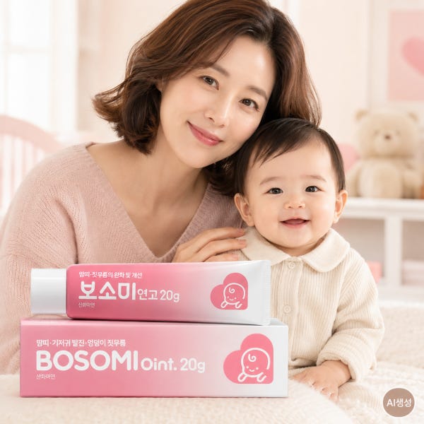 보소미연고 아기 신생아 성인 사타구니 땀띠 발진 기저귀 크림 비스테로이드 엉덩이 짓무름