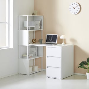 무드앤스 빌리 고등 학생 h형 책상 책장 세트