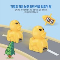 러버덕 오리 미끄럼틀 계단 장난감 크리스마스선물 롤로코스터 슬라이딩 led 완구 어린이