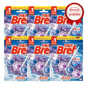 헨켈 변기세정제 브레프 파워액티브 1P 6개