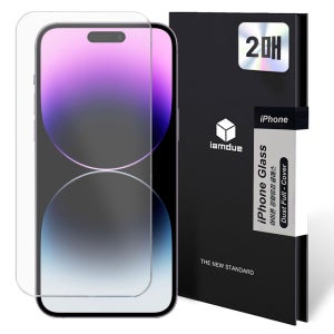 아이엠듀 풀커버 강화유리 액정보호필름 보호 필름 아이폰14 플러스, 2매입