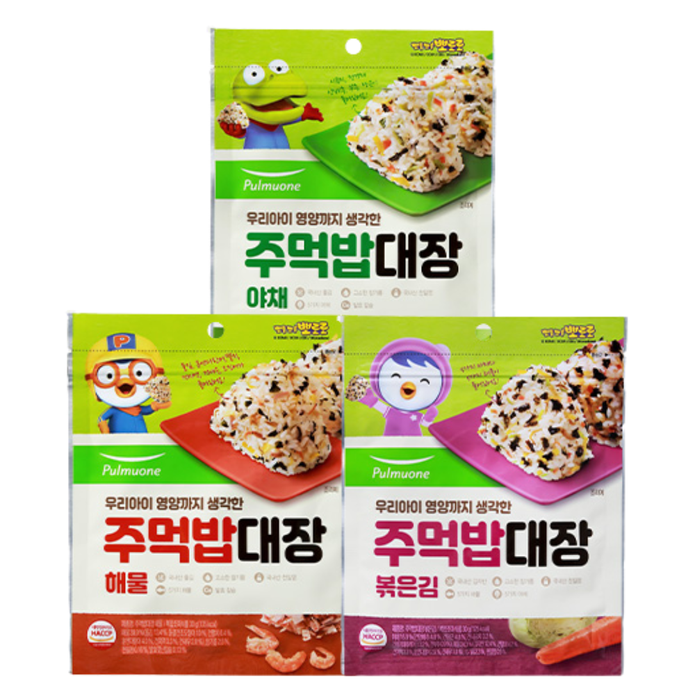 <b>풀무원</b> 주먹밥<b>대장</b> 3종 선택 해물 야채 볶은김 30g