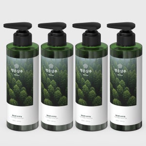 행운샴푸 오리지널 두피케어 가려움 비듬 각질제거 정수리냄새 향기좋은 볼륨 500ml, 4개