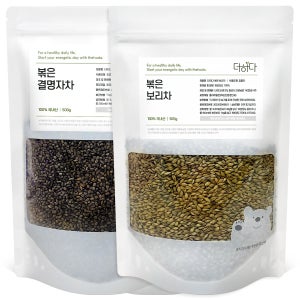 더하다 볶은 결명자보리차 SET 결명자 500g, 보리 500g 세트 국산 국내산