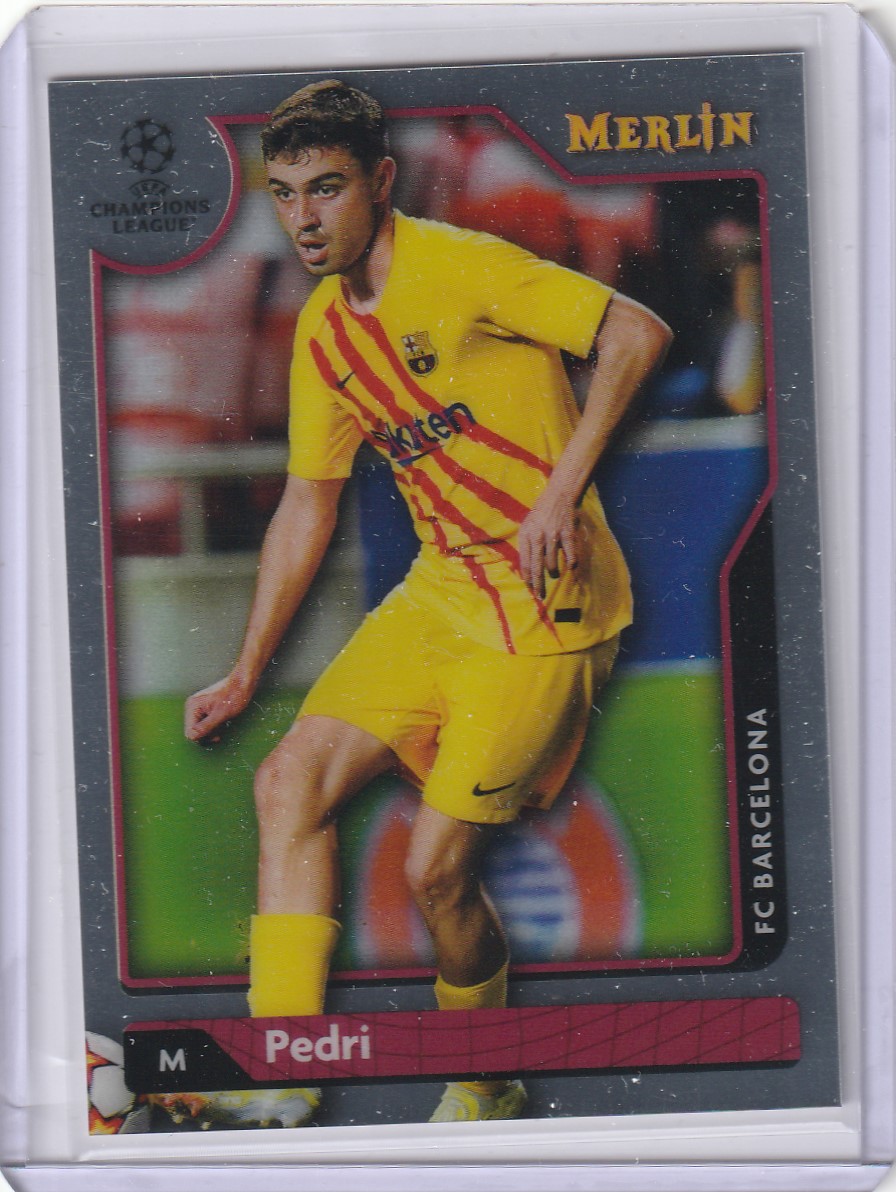 2021-22 Merlin UEFA UCL 페드리 No-75 축구 카드
