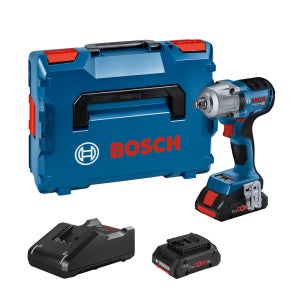 보쉬 GDS18V-450HC 충전 임팩트렌치 18V 4.0Ah 배터리 2개 세트 임팩렌치