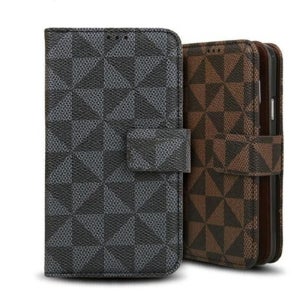 아이폰7 가죽 체크 지갑 다이어리 케이스