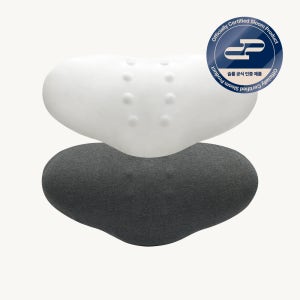 슬룸 허리베개 디스크 기능성 8포인트 지압 공법 요추 인체공학 메모리폼 베개 1개