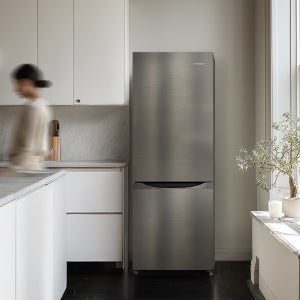 더함 소형 미니 냉장고 사무실 신혼 원룸 냉장고 2도어 냉장고 205L 메탈실버 방문설치