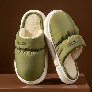 슈퍼카미트 방수 방한 털 패딩 겨울 슬리퍼