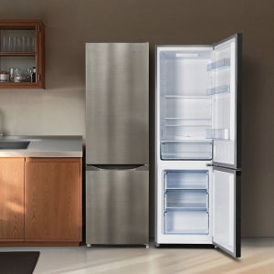 더함 소형 냉장고 2도어 냉장고 R262 왼쪽(좌), 냉동실 3칸 메탈실버