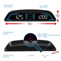 아반떼HUD 자동차 듀얼 디스플레이 LCD 과속경보 GPS