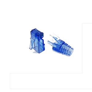 랜스타 RJ45 Cat.6 UTP EZ관통형 커넥터 잠금부트 포함 1set