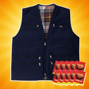 국산 핫팩 열 조끼 남성 여성 등산 낚시 겨울 방한 온열 보온 발열 조끼