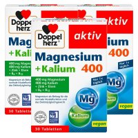 독일 도펠헤르츠 Doppelherz Magnesium + Kalium 마그네슘 400 + 칼륨 30정