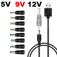 충전 케이블 범용 5v 9v 12v usb to dc 전원 케이블 usb 잭 충전 코드 플러그 커넥터 어댑터 라우터 미니 팬 스피커 카메라