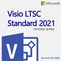 MS Visio LTSC Standard 2021 비지오 오피스 기업용 CSP 영구 라이선스