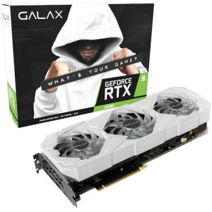 3팬 화이트 갤럭시 GALAX 지포스 RTX 3080 EX Gamer WHITE OC D6X 10GB