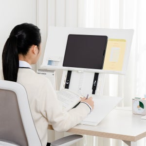 2단 독서대 각도 높이 조절 독서대 PL260(W)