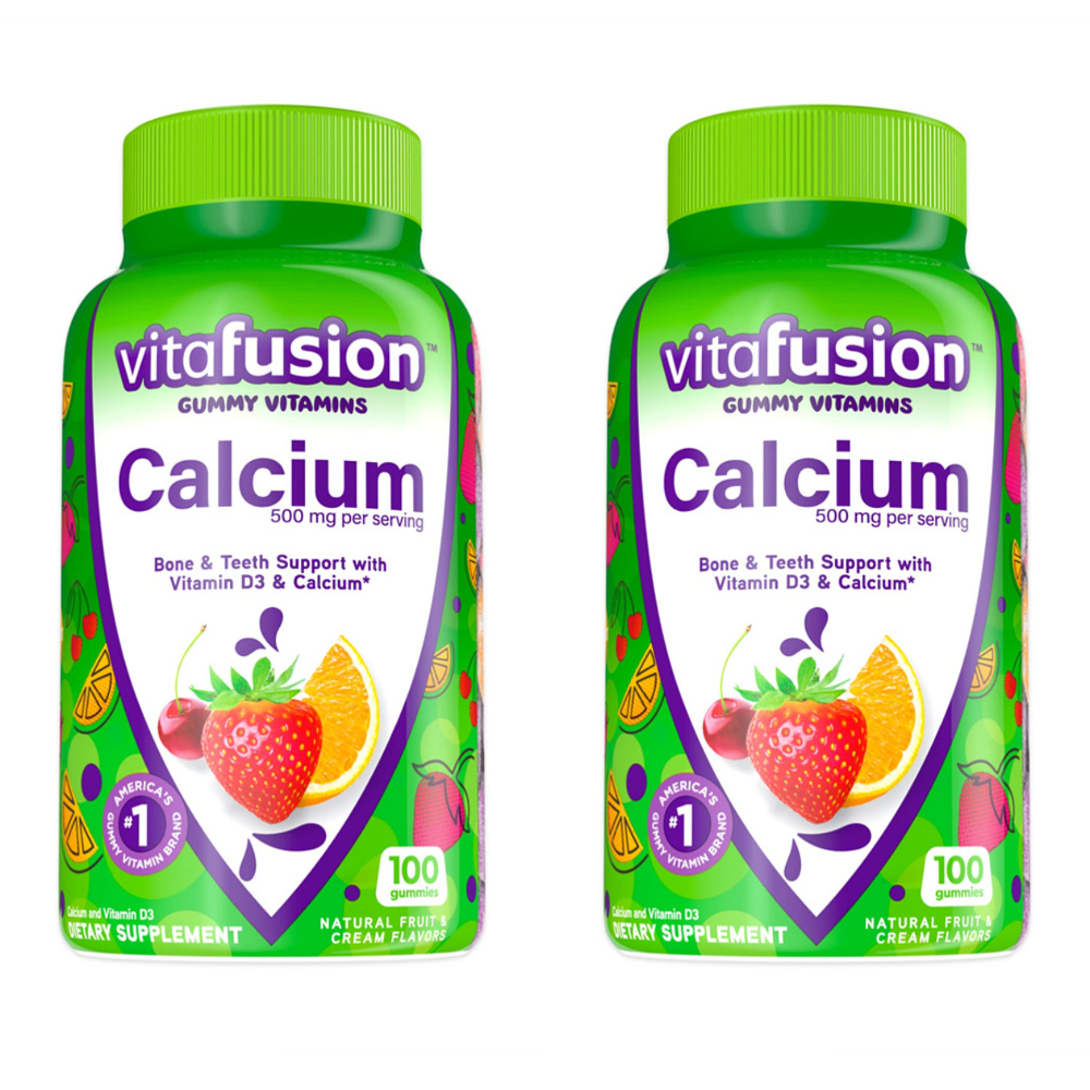 <b>비타퓨전</b> 칼슘 <b>비타민D</b> 과일맛 젤리 비타민 500mg 100구미 200구미