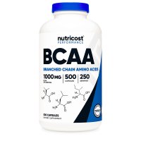 뉴트리코스트 BCAA 1000mg 500정 캡슐 1통