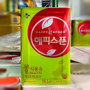 CJ제일제당 happy spoon 콩식용유 18L (업소용)