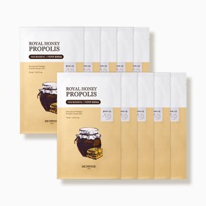 [스킨푸드] 로열허니 프로폴리스 인리치 시트 마스크팩 10매입 30ml