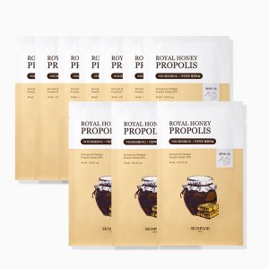 [스킨푸드] 로열허니 프로폴리스 인리치 시트 마스크팩 10매입 30ml