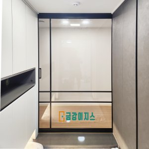 금강이지스 부산현관중문 원슬라이딩 커스텀 아치 슬라이드
