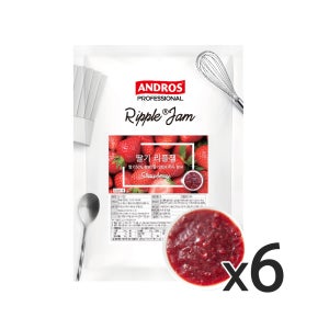앤드로스 딸기 리플잼 1kg 6개 베이커리 쨈 디저트