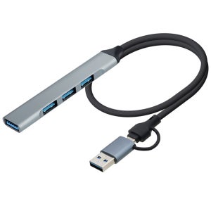 USB3.0허브 C타입 2in1 꼬리물기 2.0 4포트 무전원 멀티