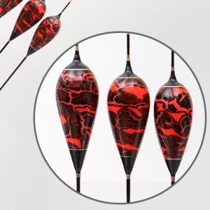 싸파 호롱 다루마 수제 분홍 민물 낚시 찌 30cm 3.1g 막대 빨딱 애자