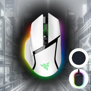 레이저코리아 바실리스크 V3 Pro 무선 충전 팩 화이트