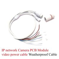 이더넷케이블 랜선 인터넷 연결선CCTV POE IP 네트워크 카메라 PCB 모듈 비디오 전원 케이블 65cm 길이, 터미널이있는 RJ45 암 커넥터, 방수