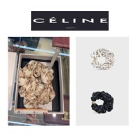 CELINE 로고 스크런치 브레이슬릿 / 스크런치 레유르 브레이슬릿 헤어슈슈