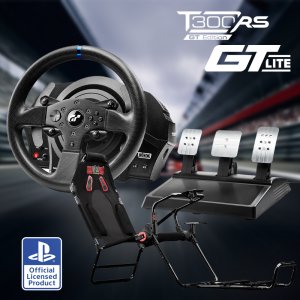 트러스트마스터 T300RS GT 레이싱휠,3페달 포함 (PS PC용) + GT Lite 레이싱 시트(NLR-S021) 패키지