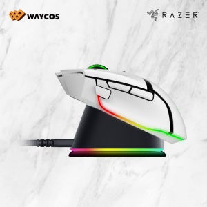 레이저코리아 바실리스크 V3 프로 화이트 무선 충전팩 Razer Basilisk V3 Pro White PKG (무선 게이밍 마우스+충전독)