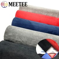 Meetee 50143cm 08mm 두꺼운 스웨이드 자기 접착 성 물 합성 가죽 천으로